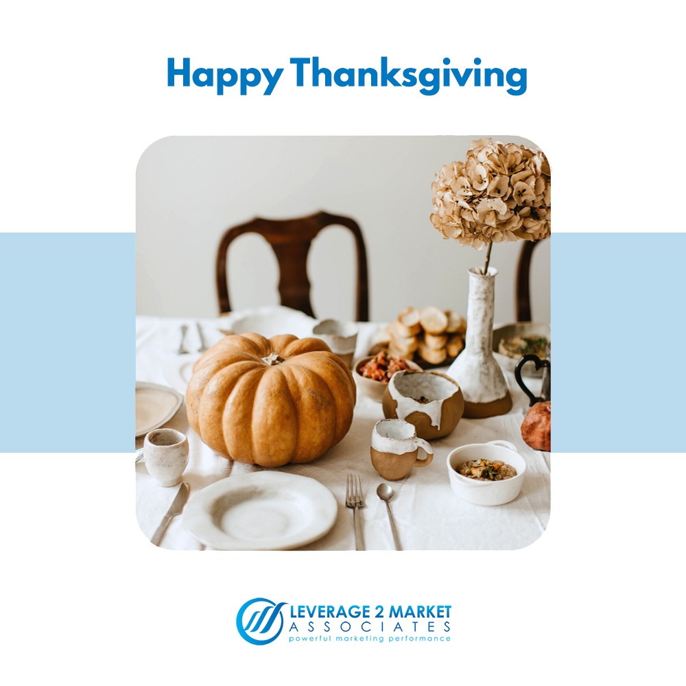 Happy Thanksgiving from Leverage2Market!